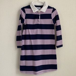 Old Navy Girls Rugby Dress. Size 4T. Lilac and Navy.